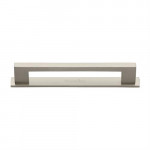 M Marcus Heritage Brass Metro Design Cabinet Pull with Plate 160mm Centre to Centre